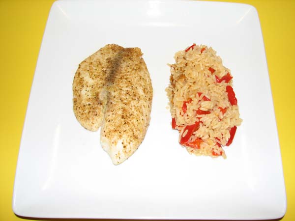 Baked Tilapia - Plated and ready to eat!