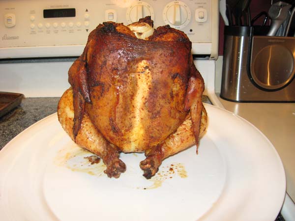 Beer Can Chicken - Plated