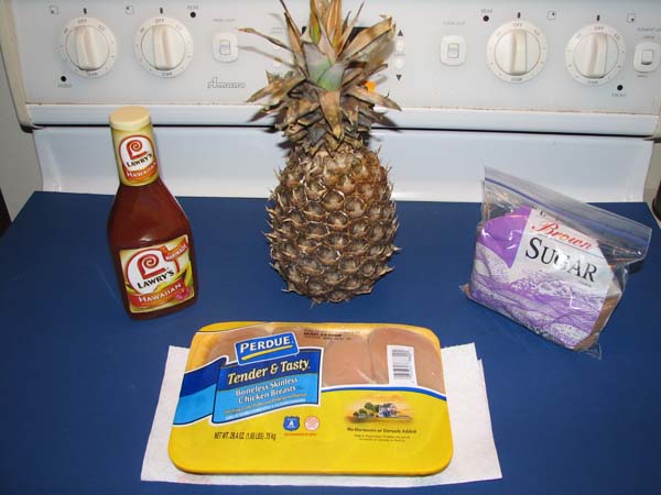 Grilled Hawaiian Pineapple Chicken - Ingredients