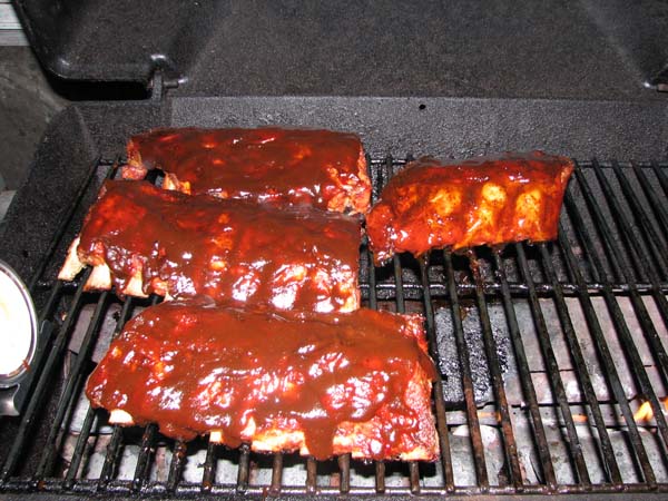 Baby Back Ribs - Apply the sauce