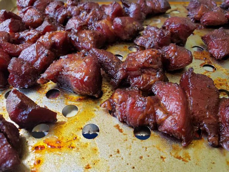 Pork Shoulder Burnt Ends in the Pit Boss Pellet Smoker Average Joe