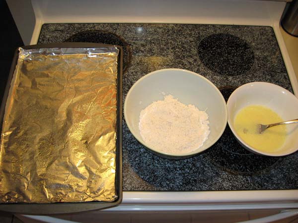 Baked Parmesan Crusted Catfish - Breading Station