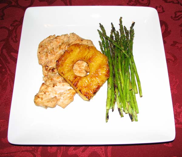 Grilled Hawaiian Pineapple Chicken - Plated