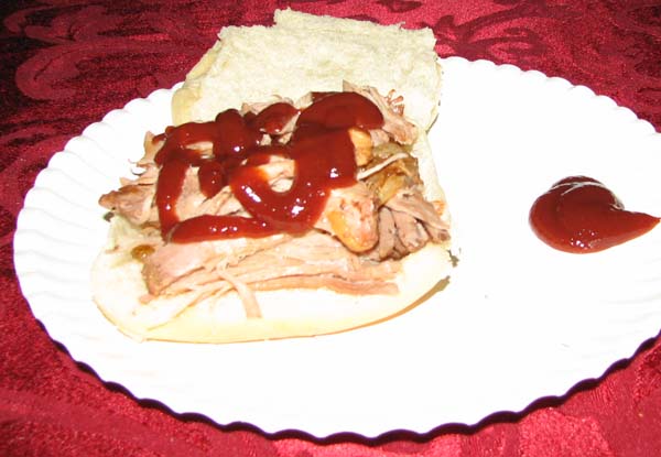 Slow Cooker Pulled Pork - Plated
